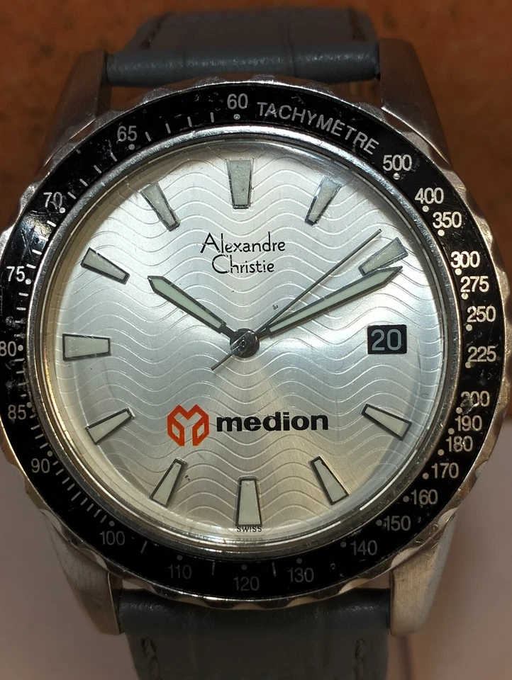 ALEXANDRE CHRISTIE QUARTZ 8119MD SWISS MEN'S FULL WORKING VINTAGE WATCH - Image 2 of 4