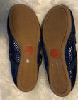Little Girls Livie and Luca youth 3 snake skin navy blue pull on flats Must see! — photo 5