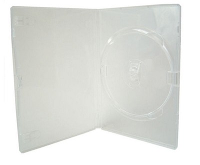 25 Single Slim Klar DVD Hülle 7mm Buchrücken Neu Leer Ersatz Amaray Cover