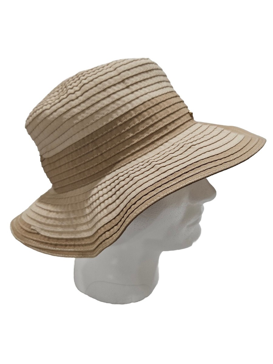 New Ralph Lauren Tan Beige Natural Packable Brim Straw Style  display picture 1