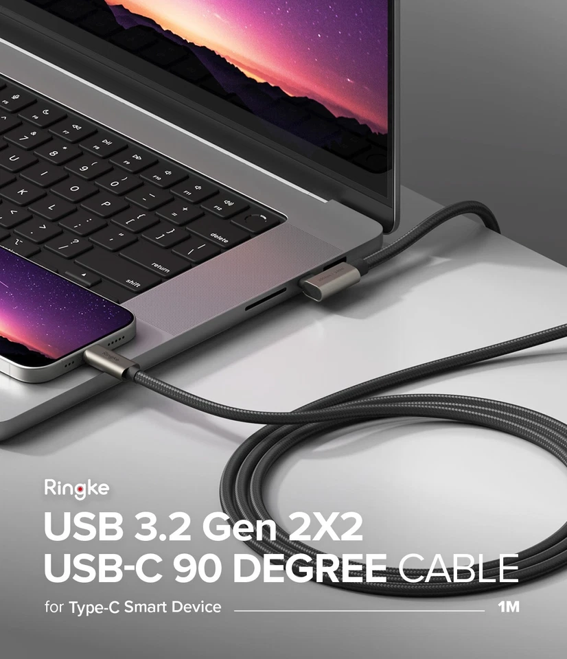 Ringke 90 Degree Cable USB 3.2 Type C