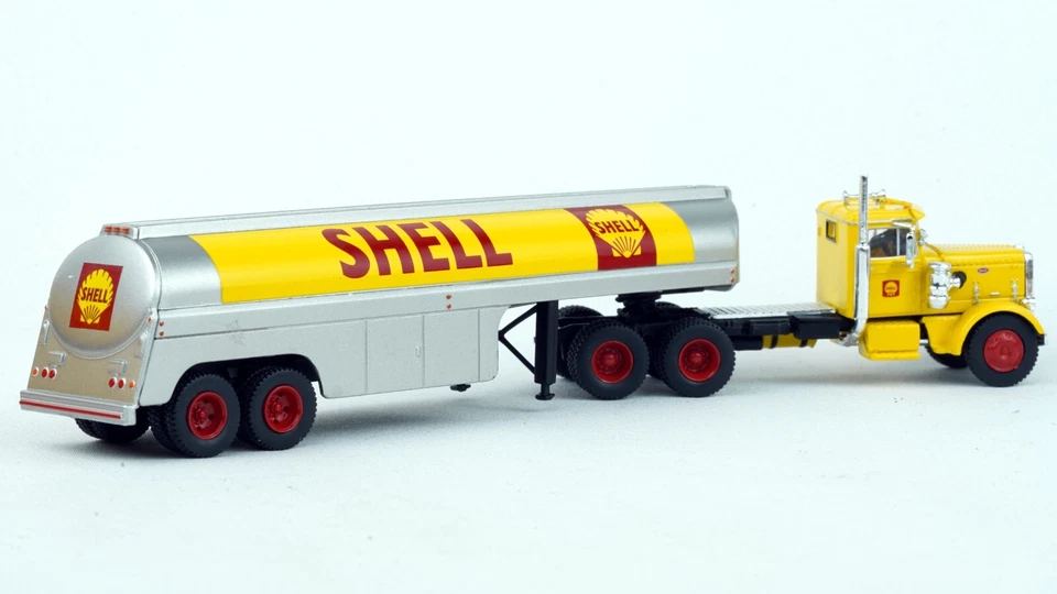 Brekina Peterbilt 281 & Gasoline Tanker #85762 '50s-'70s HO, Shell 1/87 - Image 2 of 4