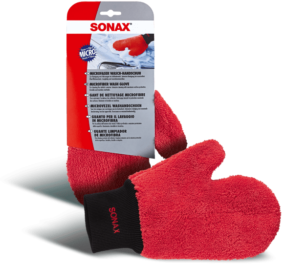 Sonax - Mikrofaser Waschhandschuh Supersoft mit Daumen und Mittelsteg