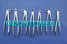 Set Of 7 Dental Tooth Surgery Extracting Extraction Forcep Set