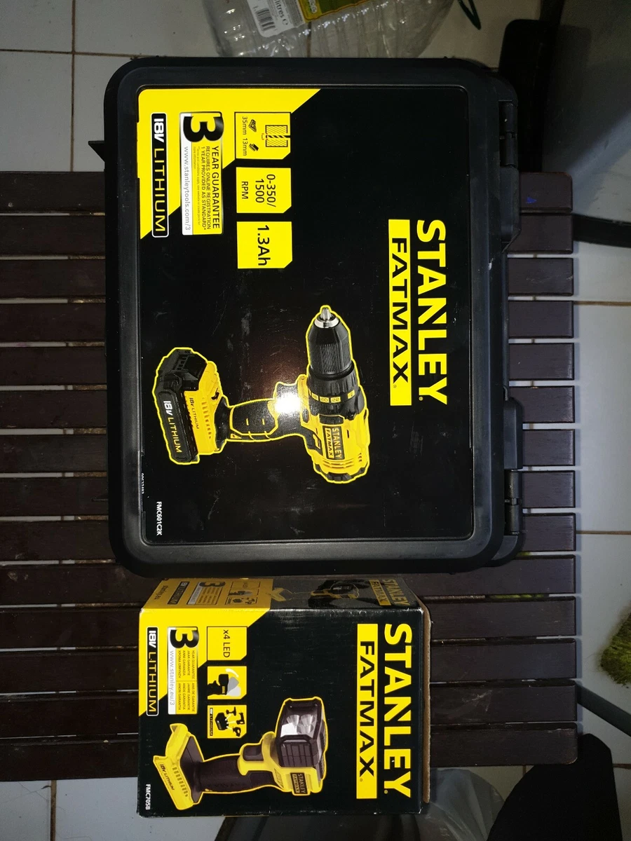 Stanley FatMax FMC601C2K 18V 1.3Ah Li Ion Cordless Drill. eBay