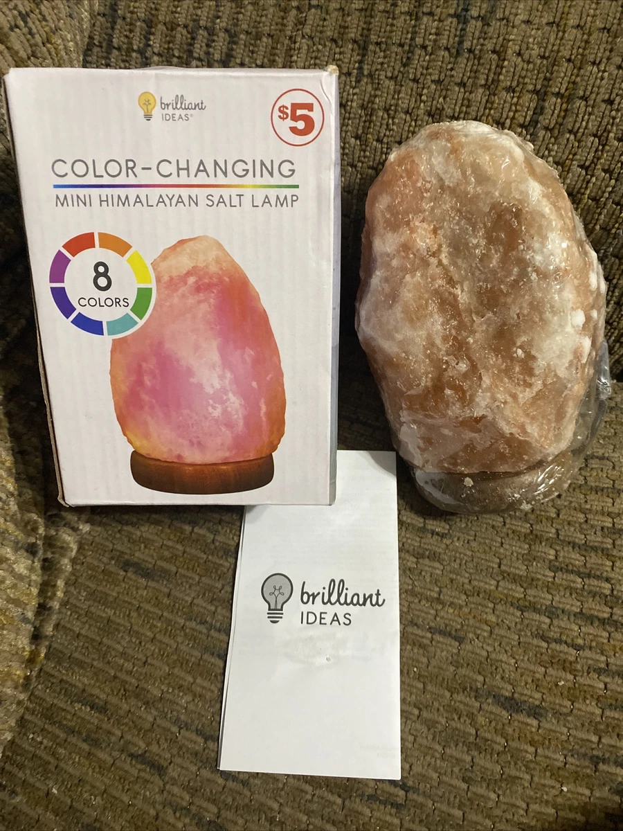 Brilliant Ideas Color Changing Mini Himalayan Salt Lamp