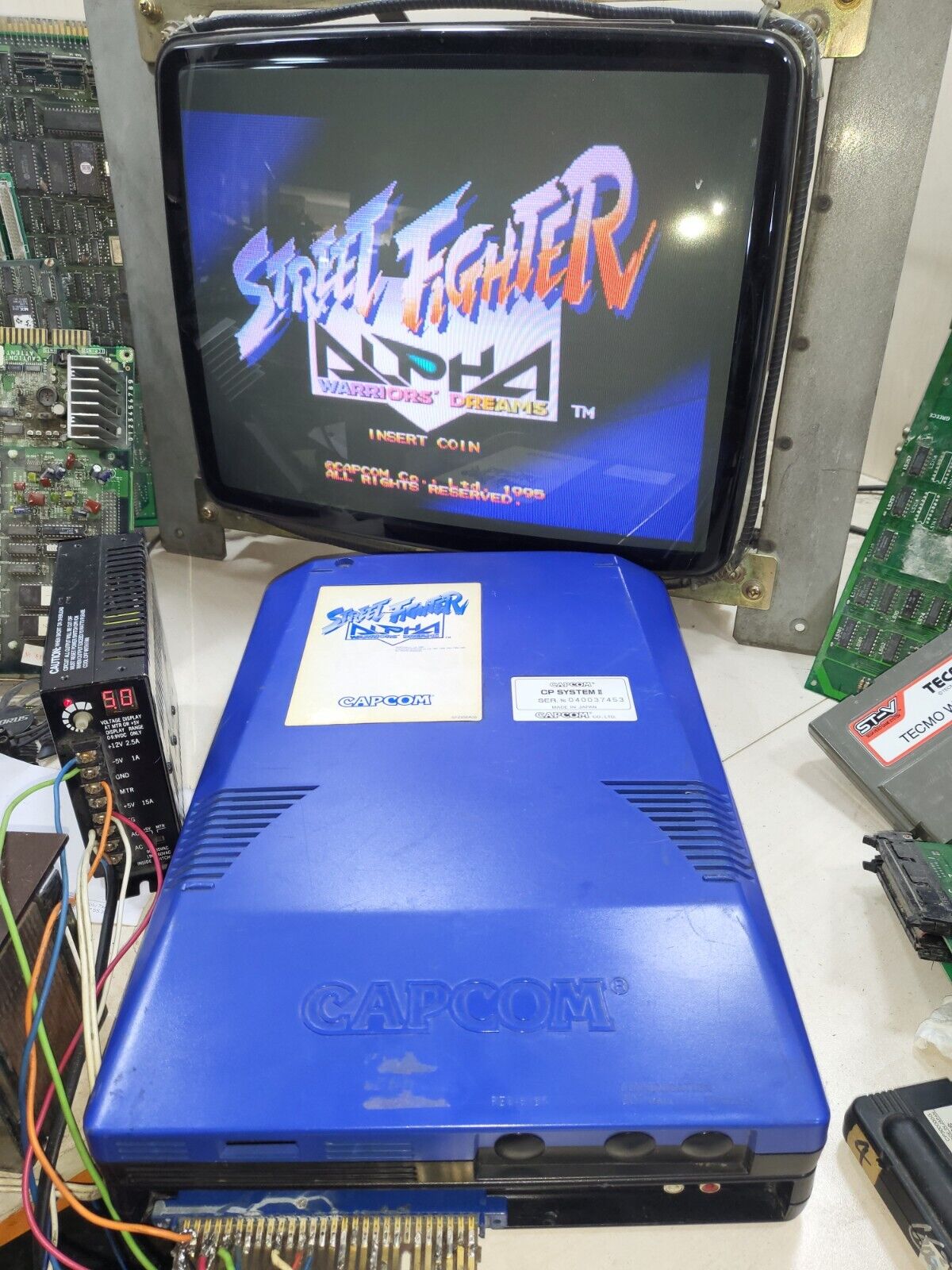 CARD) Street Fighter Alpha 2 Marquee for Sega New Astro City CPS2 Jamma