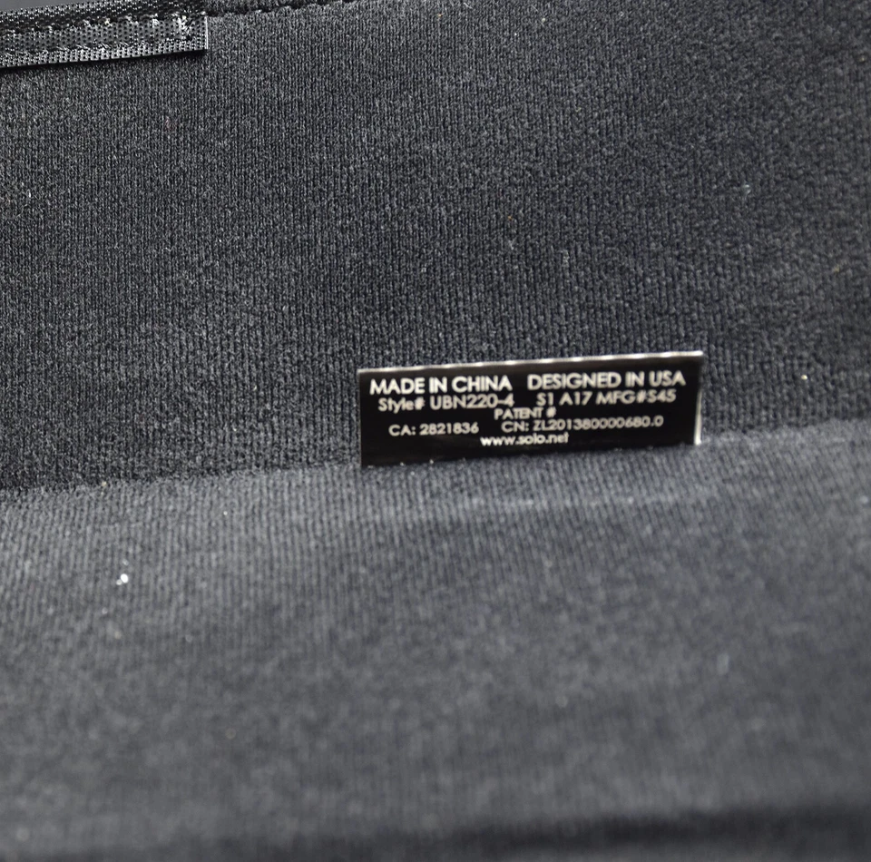 Solo UBN220 Carrying Case for 5.5" to 8.5" iPad mini  Black Orange - Image 4 of 4