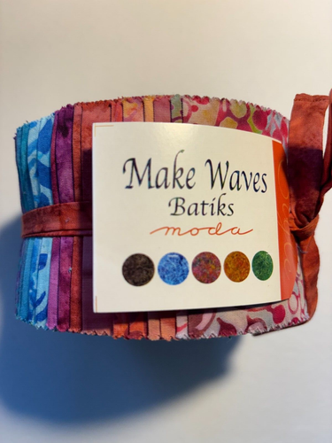 Moda MAKE WAVES Batiks 40 2 1/2" x 45" strips Jelly Roll 100% Cotton