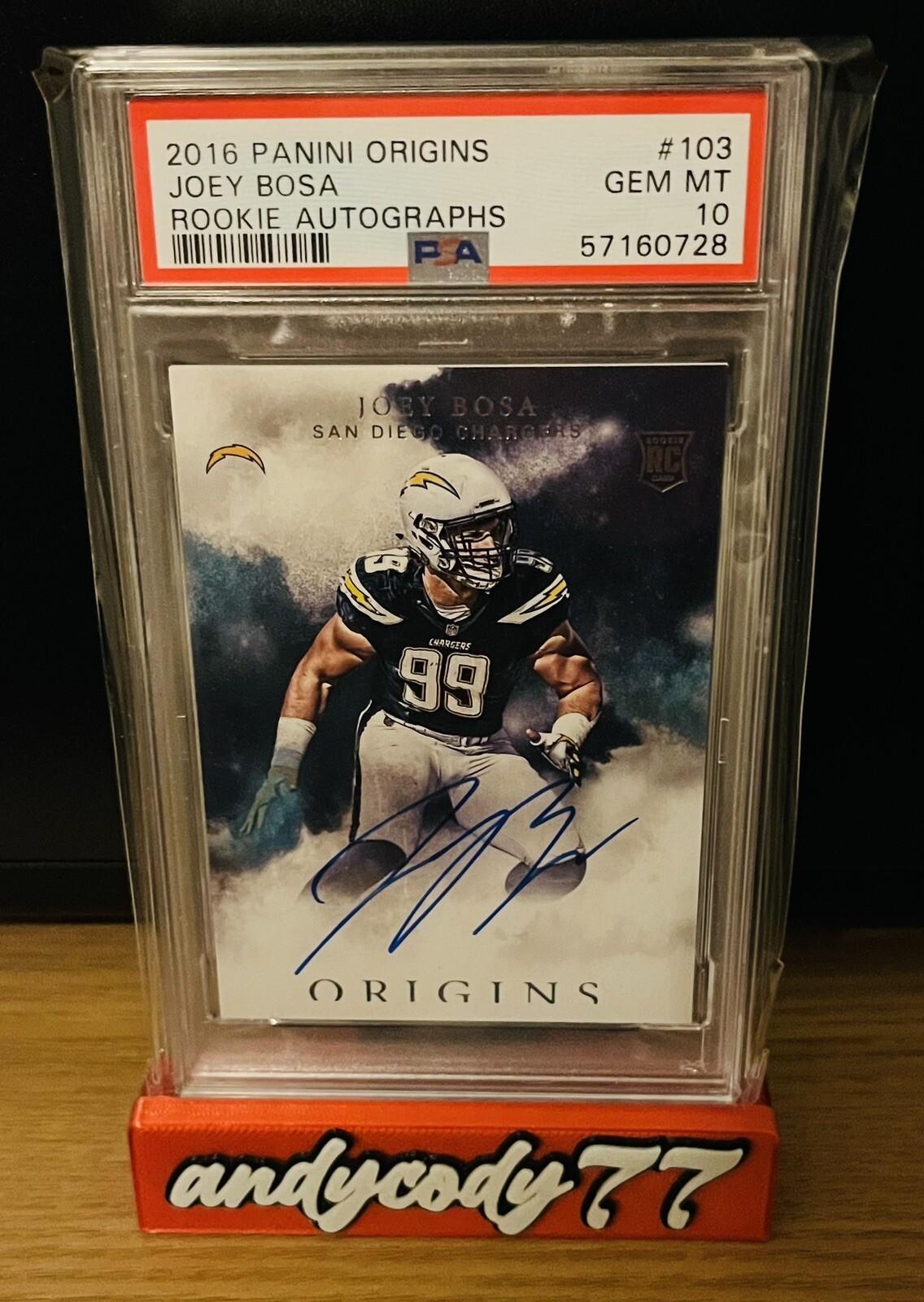 Joey Bosa Panini Origins Rookie Autographs #103 Base