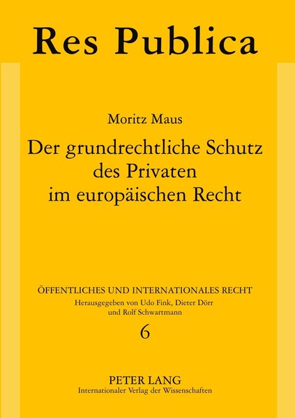 Der Grundrechtliche Schutz Des Privaten Im EuropäIschen Recht Moritz Maus-image