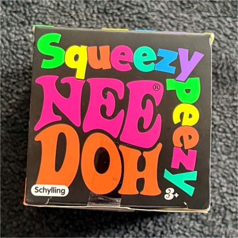 RARE Schylling NeeDoh Squeezy Peezy Multicolor Bead Ball NEW TikTok Viral
