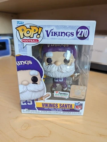 Vikings Santa Funko POP NFL: Minnesota Vikings Santa #270 - New w/Protector