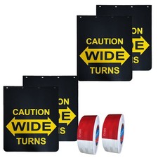 4pcs 24x30mud Flapsdot-2c 2 Reflective Tapes 300ft For Semi Trucks Trailers