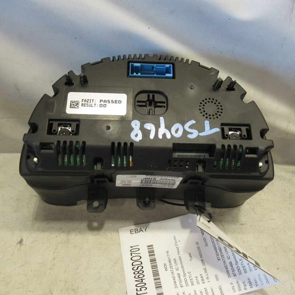 2015 2016 2017 2018 2019 Volkswagen Beetle Speedometer Speedo Cluster 72K OEM - Изображение 2 из 4