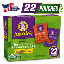 Annie s Organic Bunny Fruit Snacks Variety Pack, Gluten Free, 22 Count 15.4 oz
