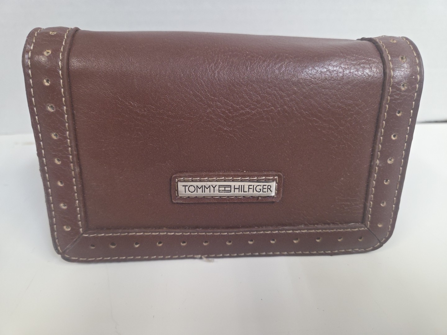 Tommy Hilfiger Women Small Trifold Wallet Brown H-4.5 “ X L-5.5