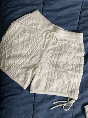 トップス retrovert Knit short pants macra Retrovert Cream Knitted Shorts Size Extra Large New Great