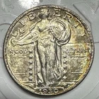1930 Standing Liberty Quarter Raw FH High Grade, Lt Toning Obverse