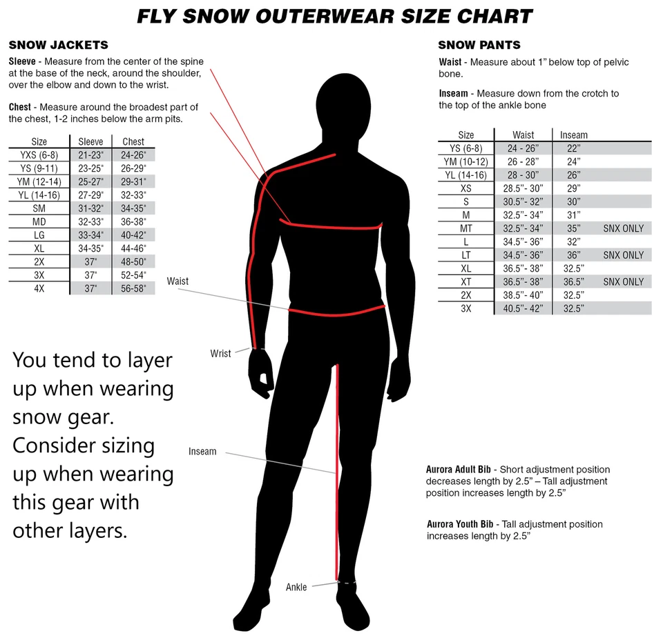 Fly Racing Carbon Bib - Red/Black, Large | Snowmobile Bib for Warmth & Mobility - Image 3 of 4