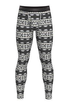 The Arroyo Grande | Grey and Black Aztec Ball Hammock  Long Johns