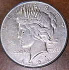 1926-p Peace 90% Fine Silver Dollar