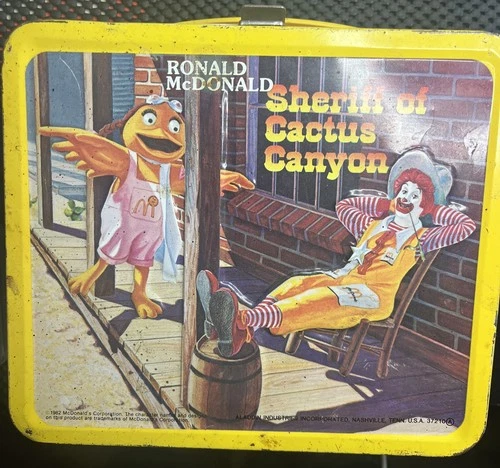 1982 McDonald's Lunch Box - Hamburglar Tin Pail