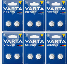 10x Varta CR2025 CR 2025 DL2025 Lithium 3V Batteries Coin Cell Car Key Fob UK