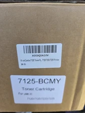 WorkCentre 7125 7220 7225 CMYK Toner Cartridge Set New Sealed