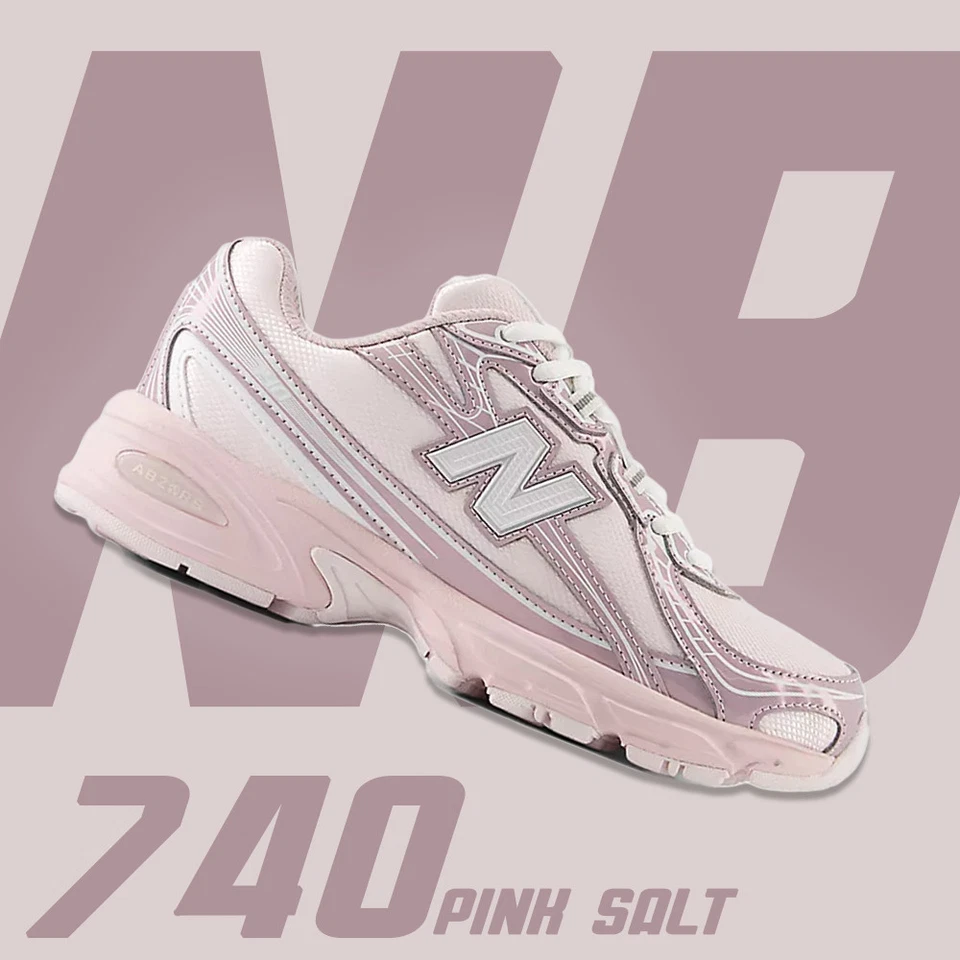 Chaussures NEW BALANCE 740 Femme Rose, NEUF, Gym Sport Sneakers, LACET - Photo 2/4