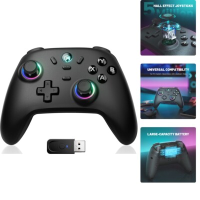High-Performance Wireless Controller - 1000Hz, 15-Hour Battery, Multi-Platform