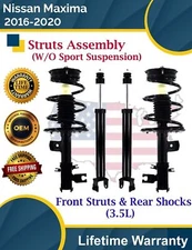 New OE Front Struts & Rear Shocks For 2016-2020 Nissan Maxima Lifetime Warranty