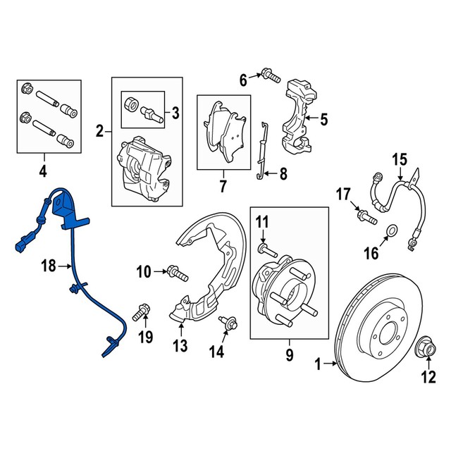 11 15y エクスプローラー Abs Cb5z2c4a スピードセンサー フォード純正 フロント 車輪速センサー 超目玉 フォード純正