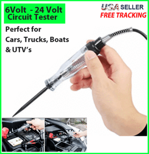 12V 6V DC Systems Long Probe Continuity Test Light Car Voltage Circuit Tester 12V 6V DC Systems Long Probe Continuity Test Light Car Voltage Circuit Tester