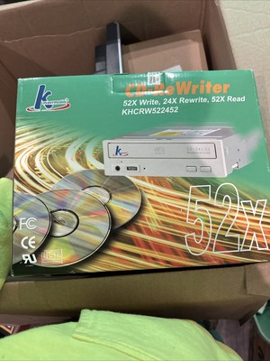 NEW K hypermedia 52X CD-ReWriter Internal CD-RW Computer Drive khcrw522452 