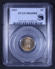 1903 Indian Head Cent - 1c PCGS MS65 RB - Red Brown - Eagle Eye Photo Seal