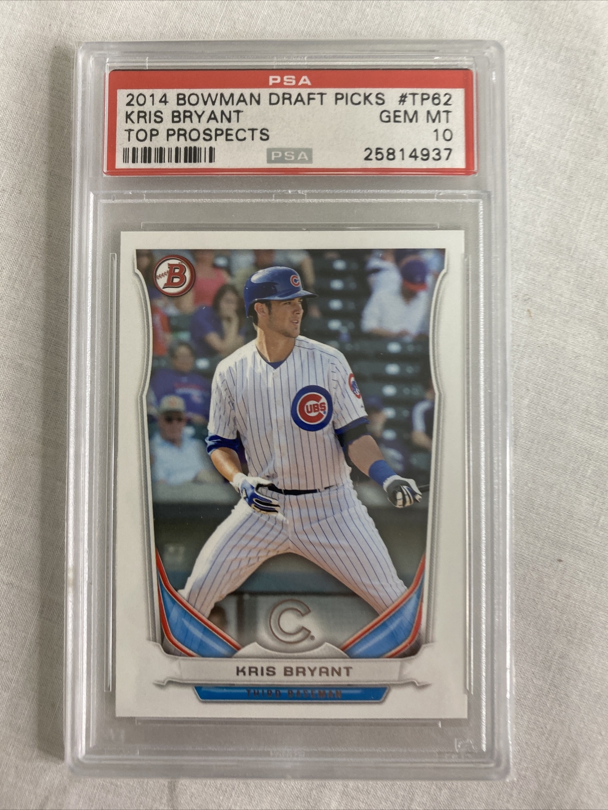 2014 Bowman Draft Picks Kris Bryant Top Prospects #TP62 PSA 10