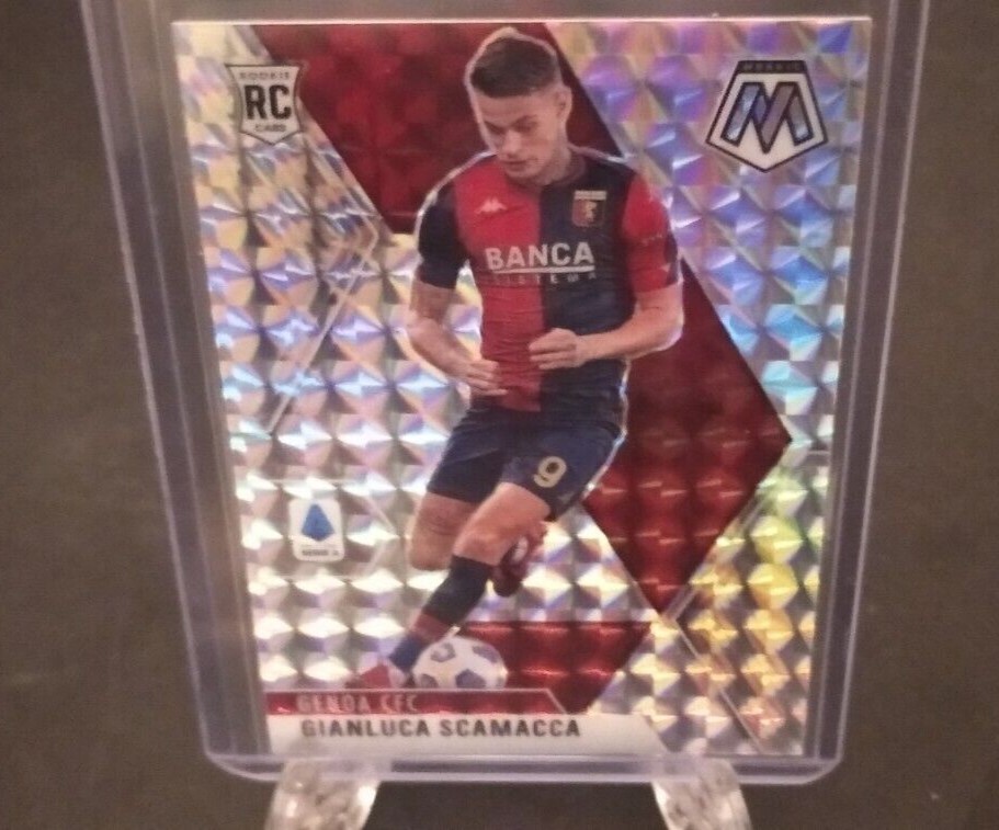 CARD PANINI MOSAIC SERIE A 2020/21 GIANLUCA SCAMACCA GENOA CFC