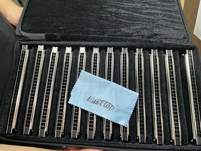 EASTTOP tremolo Harmonica 12 Sets 24hole tremolo harmonica Mouth Organ Harmonica