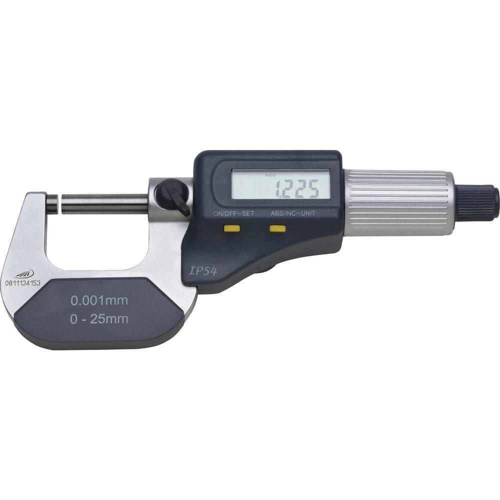 HELIOS PREISSER Elektron. Bügelmessschraube 0-25mm o.Datenausgang 0912501