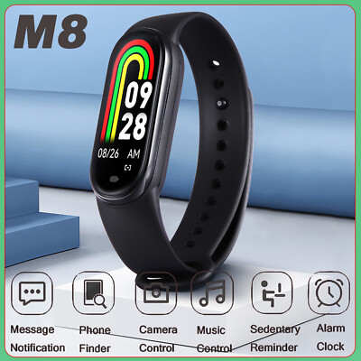 M8 Smart Watch Heart Rate Blood Pressure Monitor Fitness Tracker Bracelet New