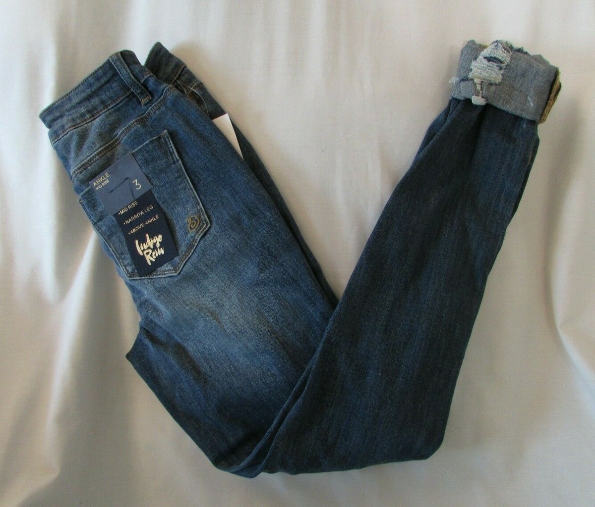 Jean Skinny Délavé Indigo Rein Taille 3 (Taille 26" US) - Occasion Très Bon état