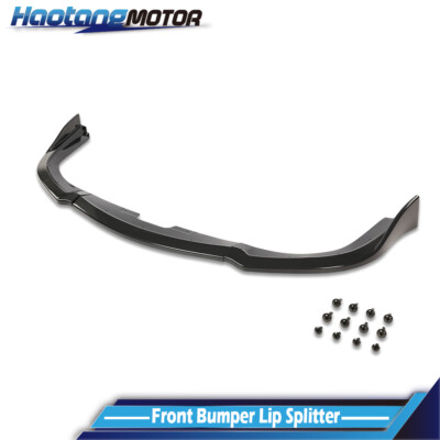 Front Carbon Fiber Bumper Lip Splitter Fit For 06-07 Subaru Impreza WRX STI
