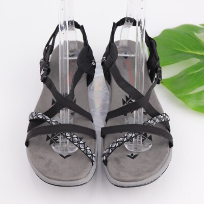 Skechers Reggae Slim Vacay Sandal Women's Size Black