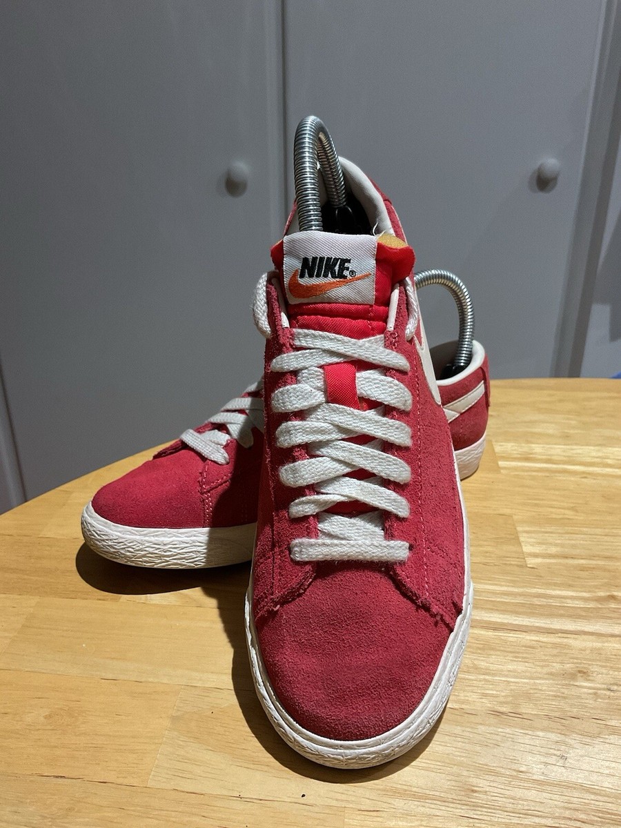nike blazer low vintage suede red