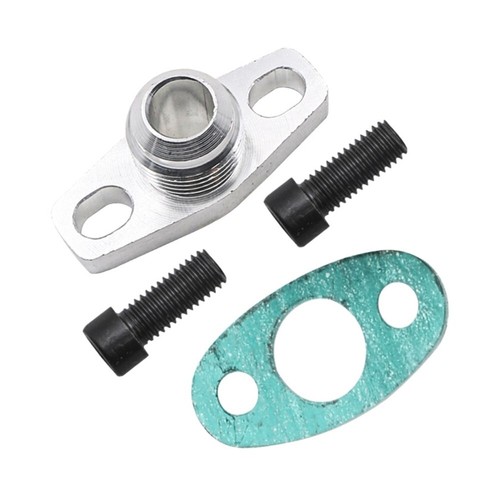 Turbo Kit adaptador de brida entrada de alimentación de aceite T3 T4 T04E GT42 - Imagen 4 de 7