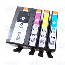4pk Genuine HP 902XL Black & 902 Color OfficeJet 6960 6965 6968 6978 6970
