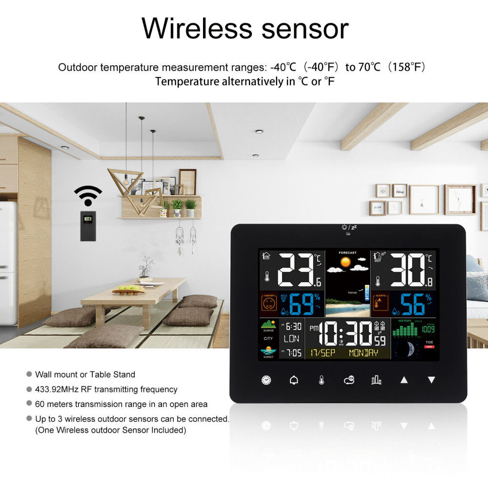 3-in-1 Wetterstation Aus Aluminium - Thermometer, Hygrometer & Barometer Für Zuhause