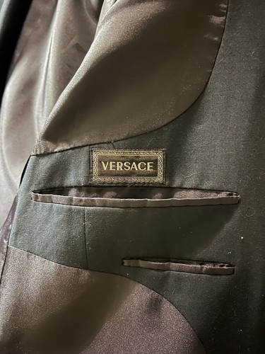 Versace Classic Mens Blazer Jacket Navy Gold Button (No Size Tag) 42R - Picture 8 of 9