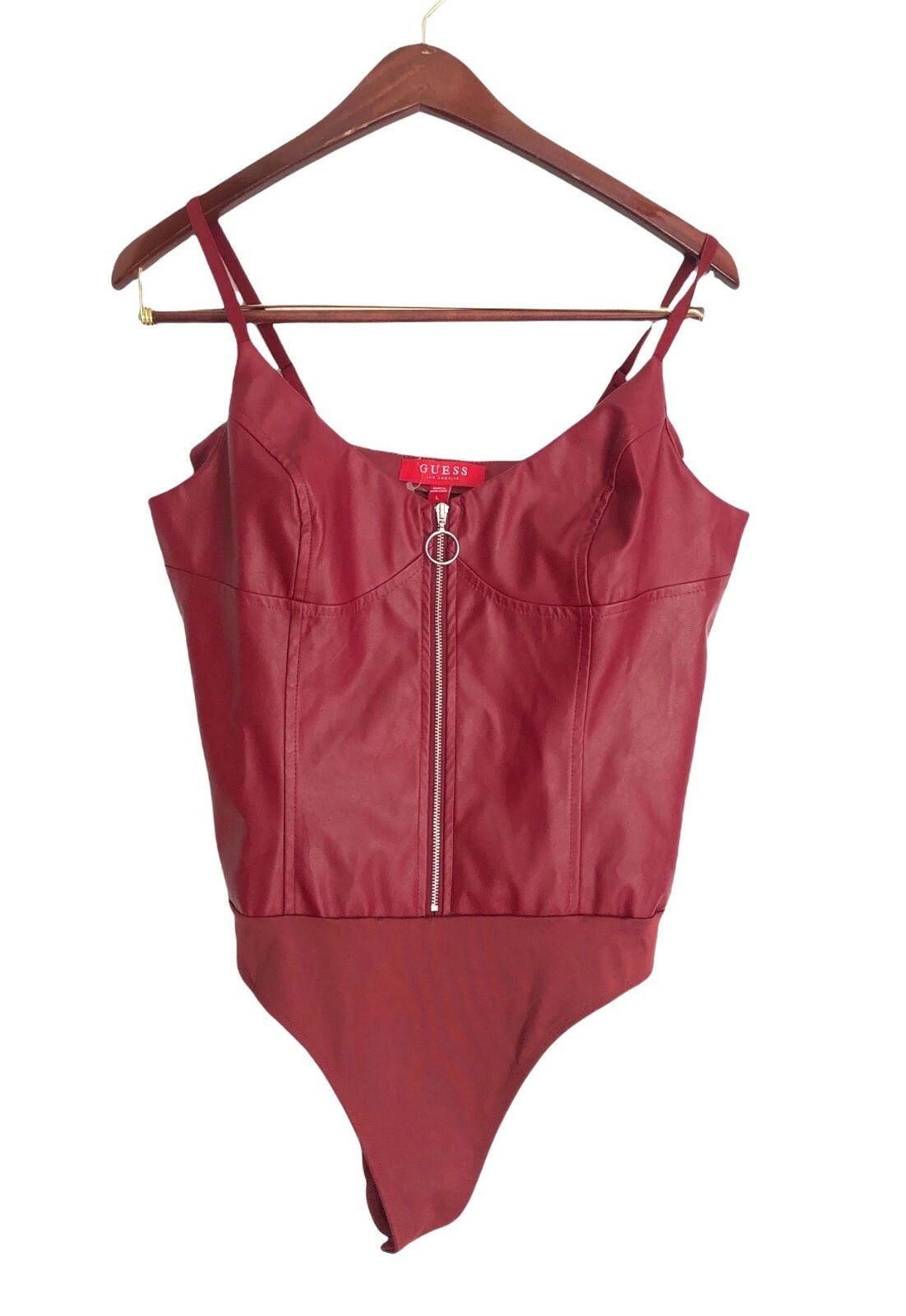 red guess bodysuit